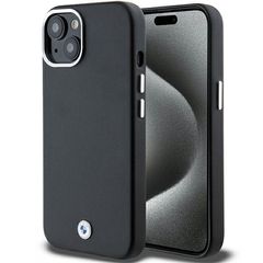 BMW Signature Wrapped Metal MagSafe Case for iPhone 15/14/13 - Black