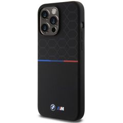 BMW M Silicone Pattern MagSafe case for iPhone 15 Pro Max - black-thumb-1