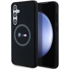 BMW M Silicone Printed Ring MagSafe case for Samsung Galaxy S24+ - black