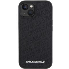 Karl Lagerfeld Quilted K Pattern case for iPhone 15 Plus / 14 Plus - black-thumb-2