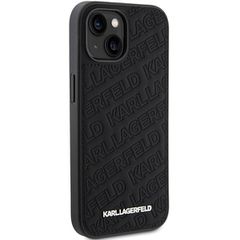 Karl Lagerfeld Quilted K Pattern case for iPhone 15 Plus / 14 Plus - black-thumb-3