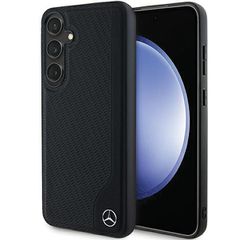 Mercedes Leather Debossed Line MagSafe case for Samsung Galaxy S24 - black