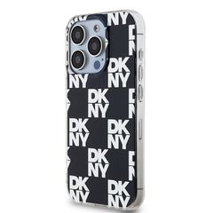 DKNY IML Checkered Mono Pattern case for iPhone 15 Pro Max - black-thumb-1