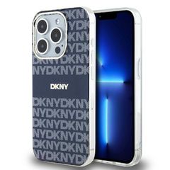 DKNY IML Mono & Stripe MagSafe case for iPhone 15 Pro Max - blue
