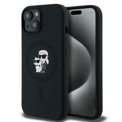 Karl Lagerfeld Silicone Karl MagSafe case for iPhone 15 Plus / 14 Plus - black