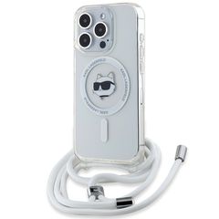 Karl Lagerfeld IML Choupette Head MagSafe case for iPhone 15 Pro Max - transparent