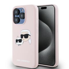 Karl Lagerfeld Silicone Karl MagSafe case for iPhone 15 Pro Max - pink