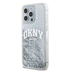 DKNY Liquid Glitter Big Logo case for iPhone 15 Pro - white-thumb-1