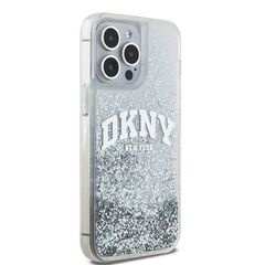 DKNY Liquid Glitter Big Logo case for iPhone 15 Pro - white-thumb-3