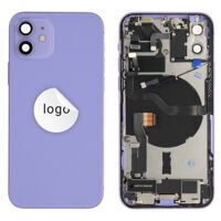 For iPhone/iPad (AP120024PPSP-C) Rear Cover (Pulled C) incl. small parts - Purple, For iPhone 12