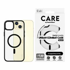 CARE by PanzerGlass Urban Combat Case MagSafe for iPhone 15 Plus - Black