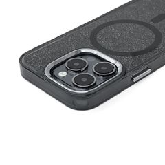 Glitter Case MagSafe for iPhone 16 - black with glitter-thumb-1