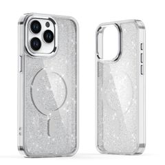 Glitter Case MagSafe for iPhone 16 Pro - white with glitter-thumb-1