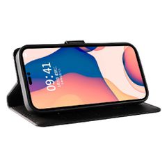Leather Book Case for iPhone 16 Pro Max - black-thumb-3