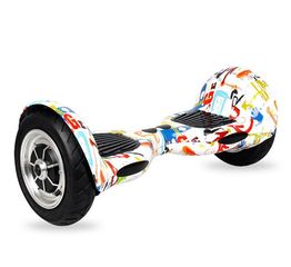 Smart '24 HOVERBOARD WHEEL WITH BLUETOOTH & LED ΗΛΕΚΤΡΙΚΟ ΠΑΤΙΝΙ GRAFFITI WHITE HIP HOP 10"