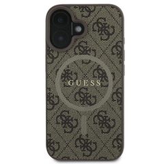 Guess 4G Ring Classic Logo MagSafe iPhone 16 Plus Case - Brown-thumb-2