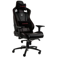 noblechairs EPIC Gaming Chair Breathable, 4D armrests, 60mm casters - black/red