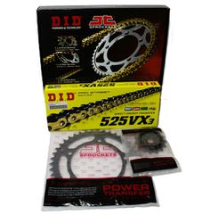 Γραναζια Αλυσιδα Σετ JT-DID (VX3) Xρυση X-Ring XF-650 Freewind