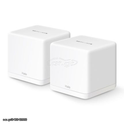 MERCUSYS Mesh WiFi 6 System Halo H60X, 1500Mbps Dual Band, 2τμχ, V.1.0