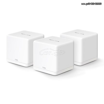 MERCUSYS Mesh WiFi 6 System Halo H60X, 1500Mbps Dual Band, 3τμχ, V.1.0