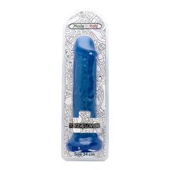 Dildo Ercole Transparent blue 34 cm-thumb-6