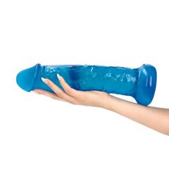 Dildo Ercole Transparent blue 34 cm-thumb-4