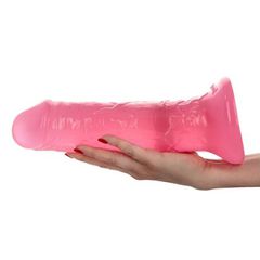 Dildo Sansone Transparent pink 28,5 cm-thumb-4