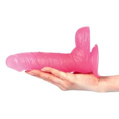 Transparent Pink Sergio Dildo 24 cm-thumb-4