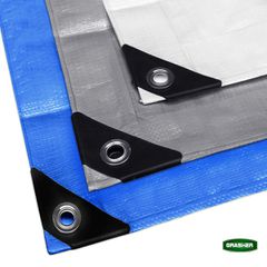 Αδιάβροχος Μουσαμάς - Τέντα 5x8m 120gr/m² GRASHER Με Κρίκους