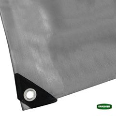 Αδιάβροχος Μουσαμάς - Τέντα 6x12m 250gr/m² GRASHER Με Κρίκους