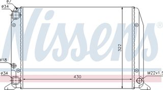 Nissens Ψυγείο, Ψύξη Κινητήρα - 604611