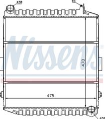 Nissens Ψυγείο, Ψύξη Κινητήρα - 61450