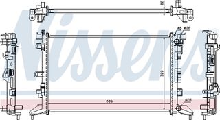 Nissens Ψυγείο, Ψύξη Κινητήρα - 637602