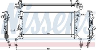 Nissens Ψυγείο, Ψύξη Κινητήρα - 637604