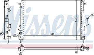Nissens Ψυγείο, Ψύξη Κινητήρα - 637613