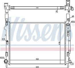Nissens Ψυγείο, Ψύξη Κινητήρα - 637618