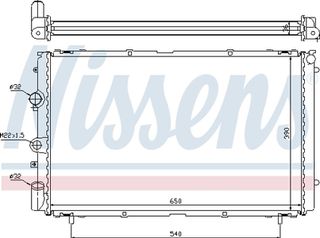 Nissens Ψυγείο, Ψύξη Κινητήρα - 63796
