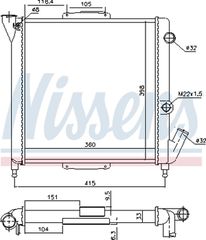 Nissens Ψυγείο, Ψύξη Κινητήρα - 63867