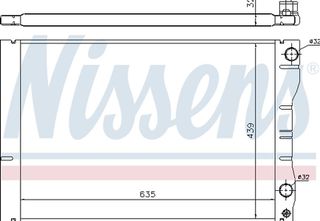 Nissens Ψυγείο, Ψύξη Κινητήρα - 63881