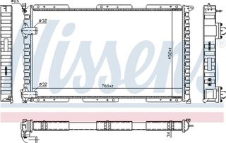 Nissens Ψυγείο, Ψύξη Κινητήρα - 63922