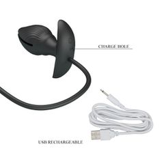 PRETTY LOVE MANSON Inflatable Butt Plug with Vibration-thumb-3