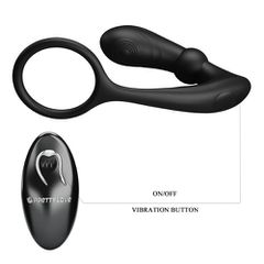 PRETTY LOVE WARREN R-C vibrating pulsating plug with ring-thumb-4