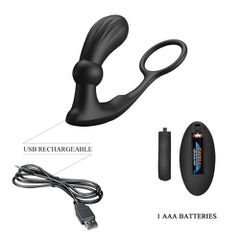 PRETTY LOVE WARREN R-C vibrating pulsating plug with ring-thumb-3