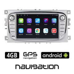 FORD C-MAX (2003 - 2010) 4GB Android οθόνη αυτοκίνητου με GPS WI-FI (64GB Apple Carplay Android Auto Spotify Youtube Chrome Playstore ηχοσύστημα αφής 7" ιντσών OEM MP3 USB Bluetooth Mirrorlink εργοστα