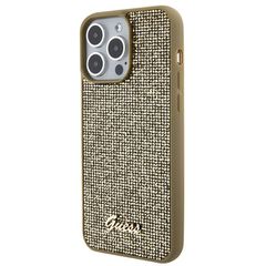 Guess Disco Metal Script case for iPhone 15 Pro Max - gold-thumb-1