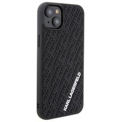 Karl Lagerfeld 3D Rubber Multi Logo case for iPhone 15 Plus - black-thumb-3