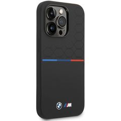 BMW Silicone Pattern iPhone 15 Pro Case - Black-thumb-3