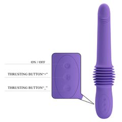 Pretty Love PAZUZU Thrusting Vibrator PURPLE-thumb-3