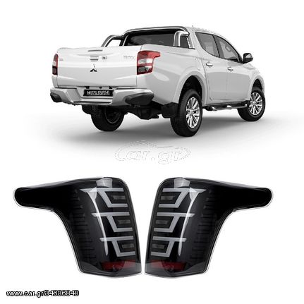 ΦΑΝΑΡΙΑ ΠΙΣΩ Mitsubishi L200 (Triton) 2015-2020 Smoked Led [Tetris] Design