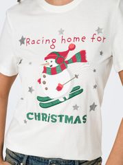 Only XMas Life Yrsa Christmas Γυναικείο Κοντομάνικο T-Shirt με Τύπωμα 15219616-thumb-1